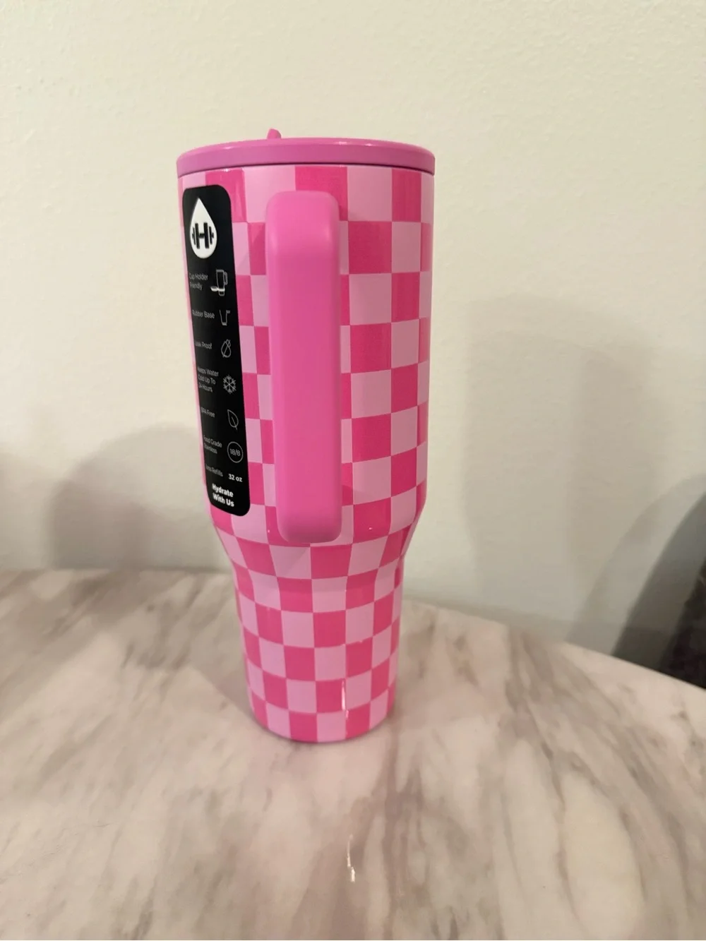 N/A pink checkered